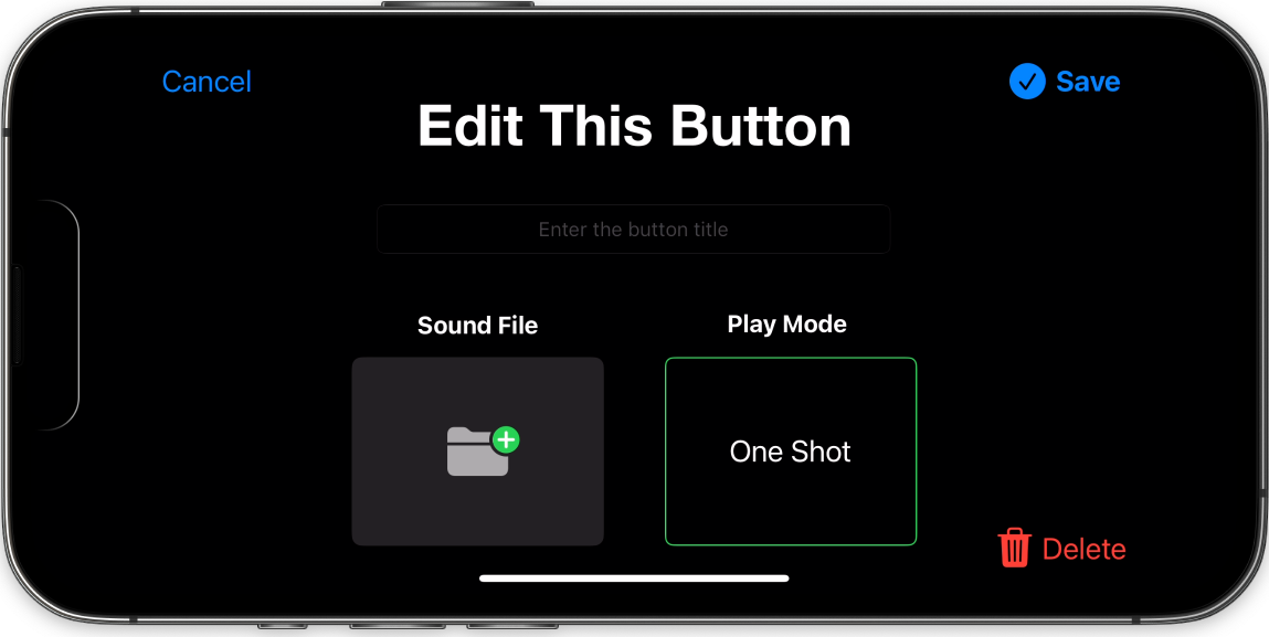 Editing Interface